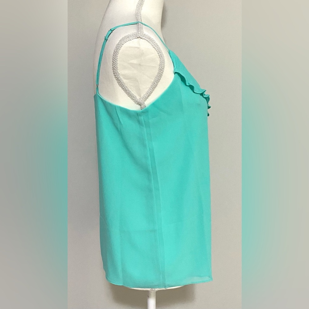 Naked Zebra Womens S Mint Green Cami Tank Top Boho Fall Festival Coastal Preppy - Picture 6 of 12